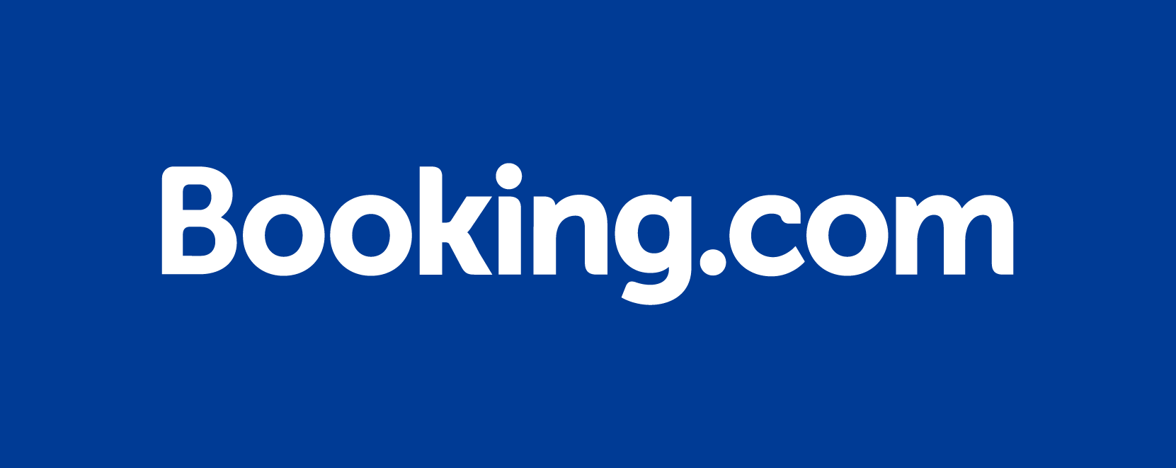 Booking.com Logo in blau mit weißer Schrift