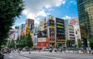 Das Elektroviertel in Akihabara für Videospiele und Manga Fans.